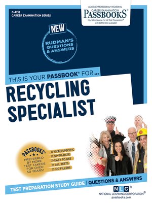 cover image of Recycling Specialist